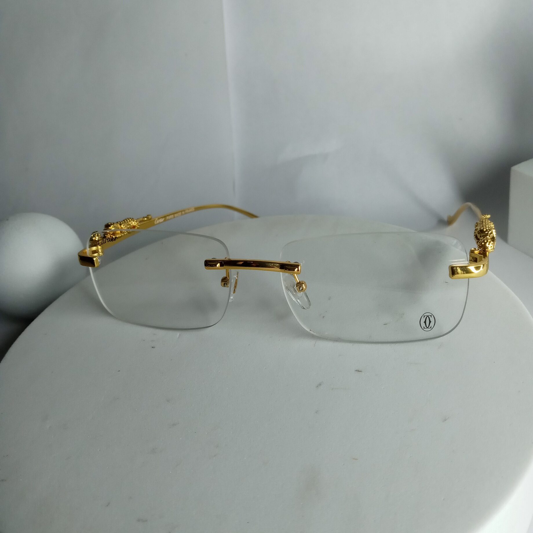 Cartier transparent glasses best sale