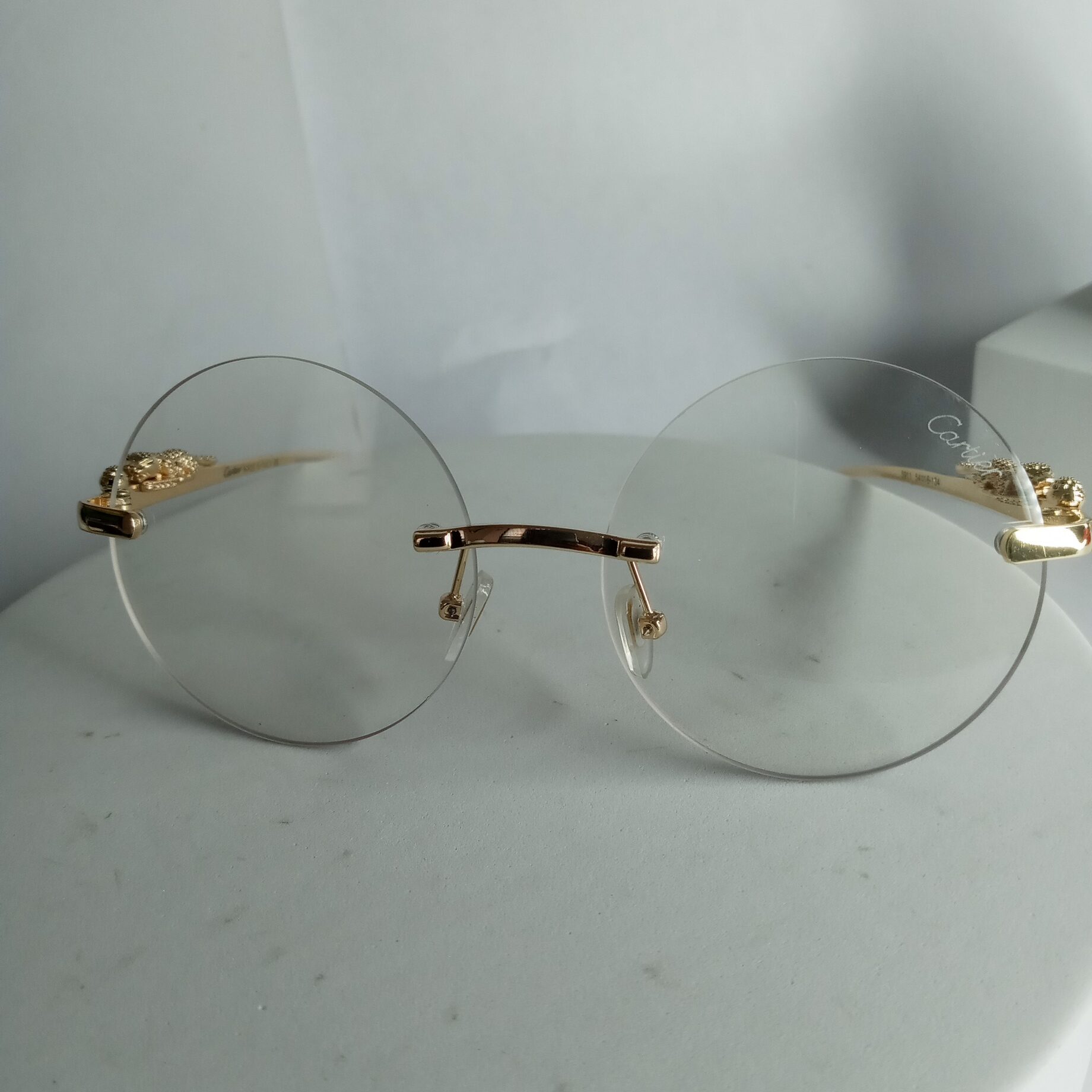 Cartier Frameless Round Face Glasses CA319 BaaWA Accessories