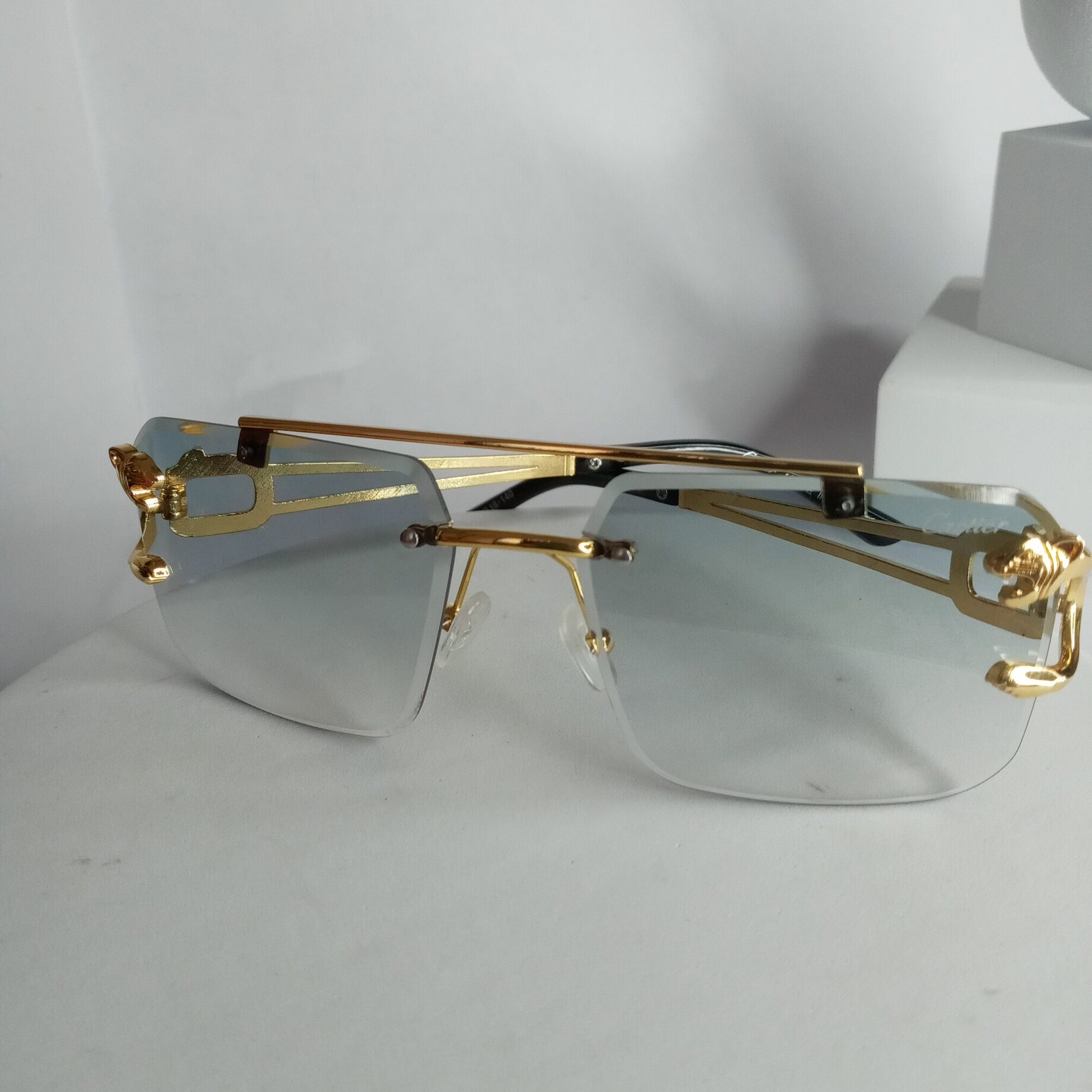 Cartier silver frame discount glasses