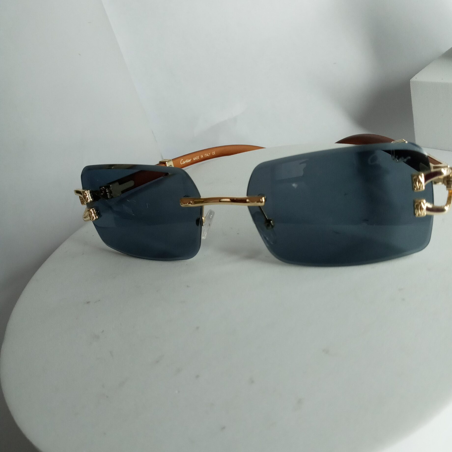 Cartier Wooden Leopard Frame Glasses CA25 BaaWA Accessories