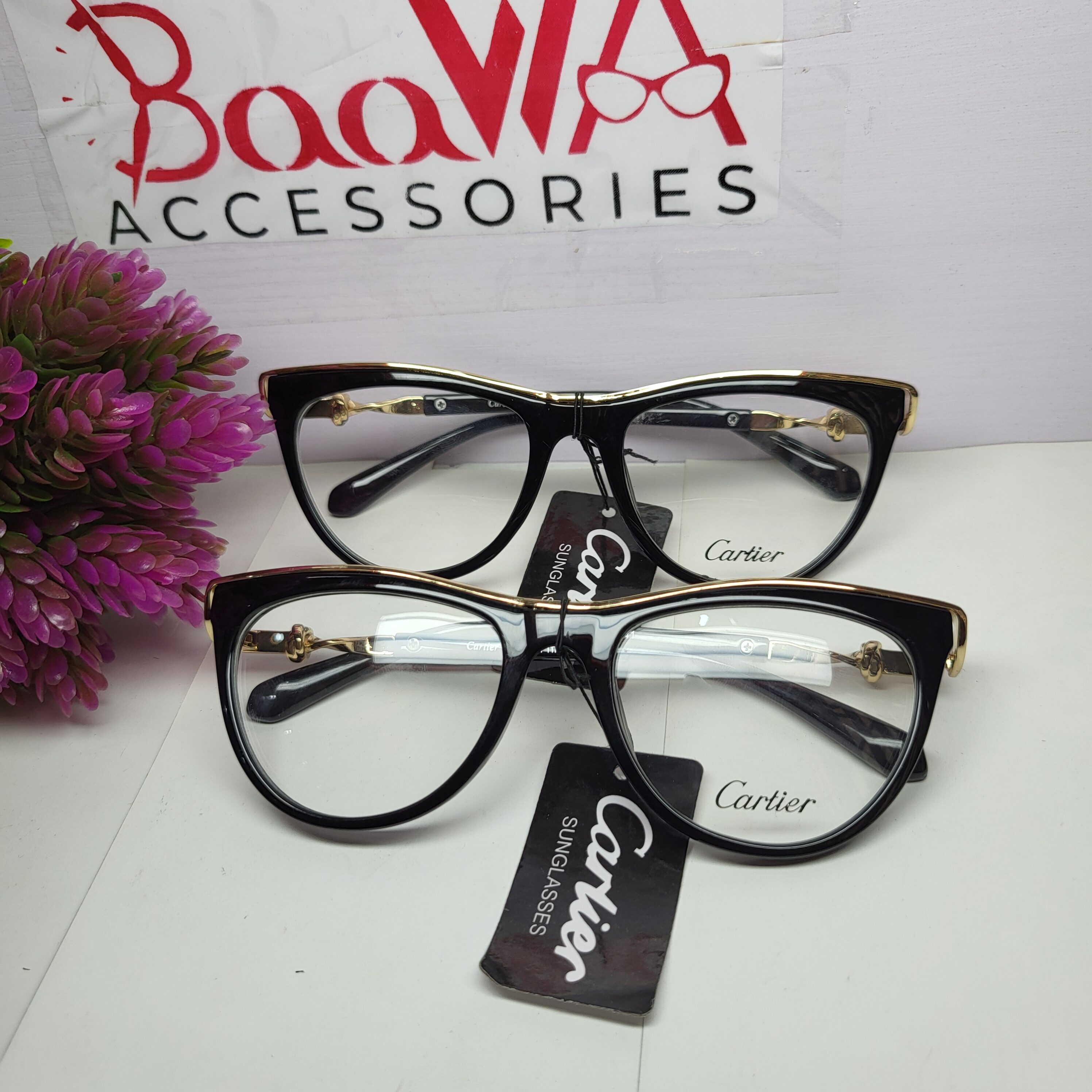 Cartier Rounded Thick Frame Glasses CA350 BaaWA Accessories