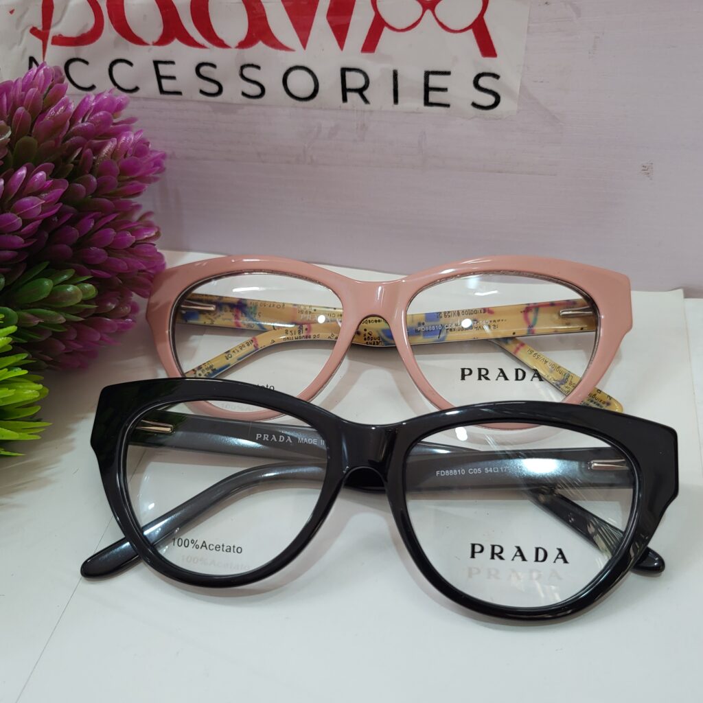 Prada Thick Frame Cat Eye Glasses PR382 BaaWA Accessories