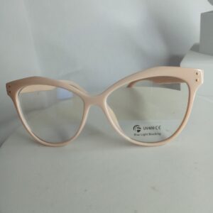 Designer Pink Cat Eye UV400 Blue Light Blocking Glasses AS331