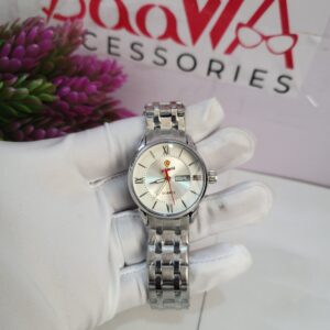 Lookworld B103 Women's Silver Stainless Steel Quartz Watch with Date Display