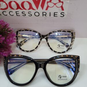 Designer Studded Cat-Eye TR90 Blue Light Blocking Glasses