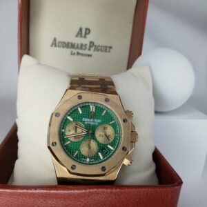Audemars Piguet Royal Oak Automatic Chronograph Gold Green Dial