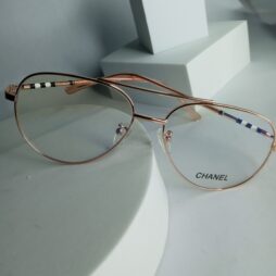 Channel Thin Frame Oval Glasses CH334