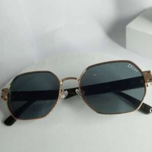 Dior Octagon Gold Frame Men's Sunglasses
