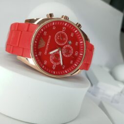 Emporio Armani Red and Gold Wristwatch | Stylish & Durable Luxury for Nigerian Professionals