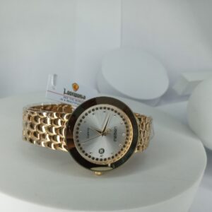 Lookworld 1041G Women's Gold Quartz Chain Watch with Date Display