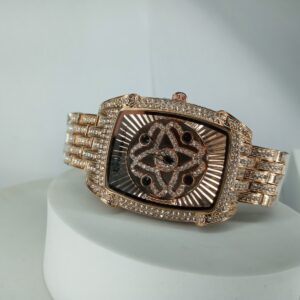 Lookworld Iced Out Rose Gold Men's Luxury Diamond Watch