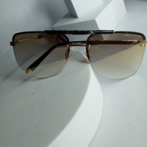 Louis Vuitton Men's Rimless Gold Shield Sunglasses