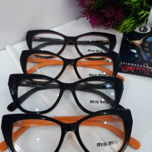 Miu Miu Women's Thick Frame Cat Eye Glasses MM380