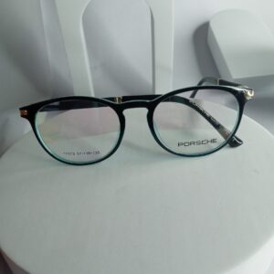 Porsche 17173 Unisex Round Black Frame Blue Light Blocking Glasses