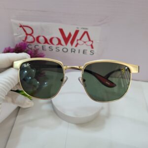 Ray-Ban Ferrari Edition Gold Half-Frame Sunglasses RB389