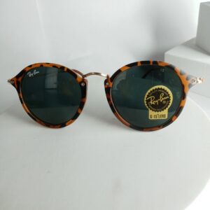 Raybam Round Face Golden Frame Glasses RB33