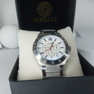 Versace VE854 Chronograph Mens Silver Watch