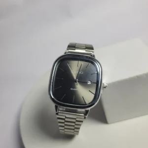 Casio Quartz Stainless Steel Water Resistant Date Tonneau Men's Watch