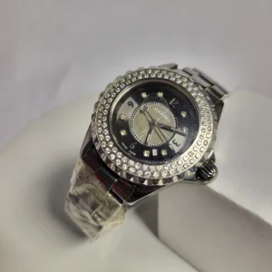 Chanel J12 Diamond Bezel Stainless Steel Women's Quartz Watch