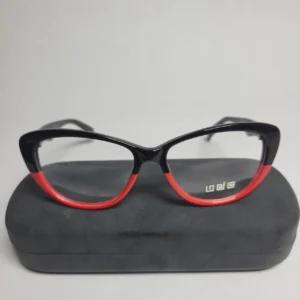 Designer BD1106 Women's Black  Red Cat-Eye Eyeglasses