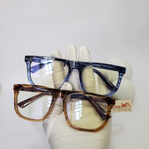 Designer Unisex Blue Light Blocking Rectangle Glasses