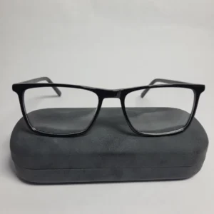 Designer Black Rectangle Full-Rim Eyeglasses