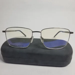 Designer Y15738 Men's Metal Rectangle Blue Light Blocking Glasses
