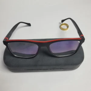 Designer Two-Tone Rectangle Blue Light Glasses