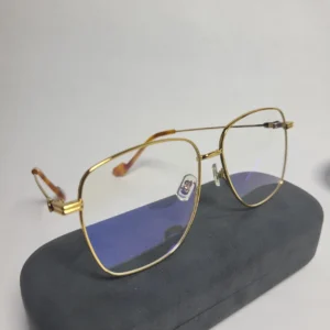 Designer CoL031 Gold Metal Blue Light Blocking Glasses