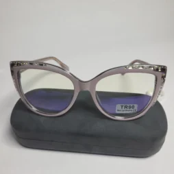 designer collection studded cat eye blue light blocking glas 01 - Designer Collection 32070 Women's TR90 Cat-Eye Blue Light Blocking Glasses