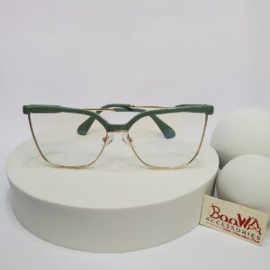 Designer Women's Cat-Eye Semi-Rimless Glasses Model 97782