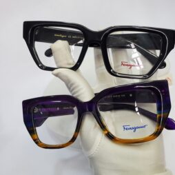ferragamo square glasses purple gradient black designer fram 07 - Salvatore Ferragamo SF2138K Square Acetate Women's Eyeglasses