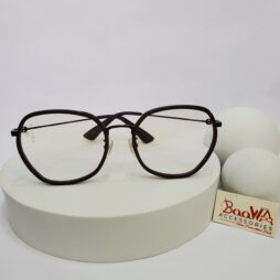 gucci round black glasses with gold bee detail luxury eyewea 03 - Gucci GG0691O Irregular Round Metal Frame Glasses