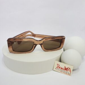 Red by Red 53221-145 Unisex Rectangular Acetate Sunglasses