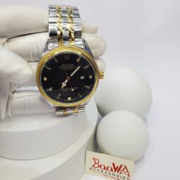 rolex oyster perpetual datejust automatic mens watch black d 01 - Rolex Oyster Perpetual Date Just Two-Tone Men's Automatic Watch