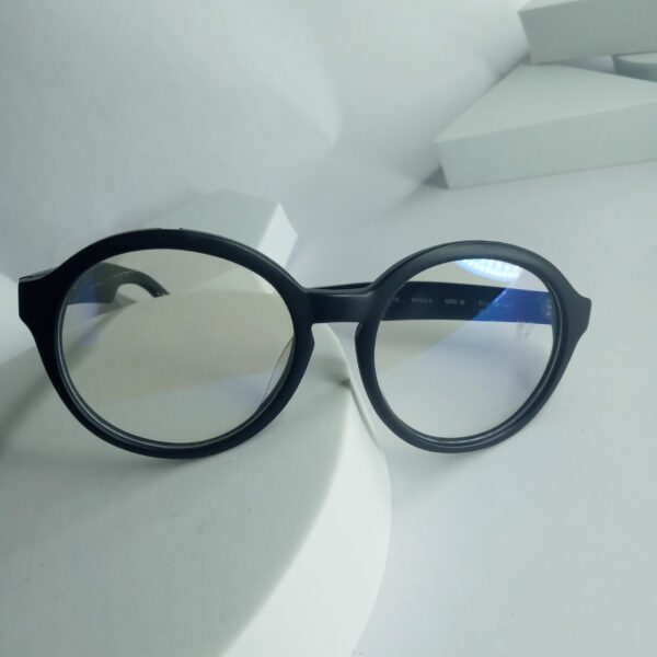 Anderne AN14 Black Rounded Full-Rim Eyeglasses