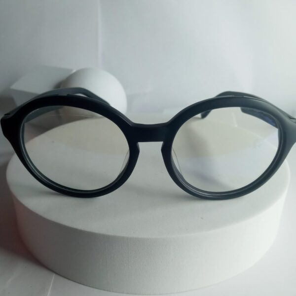 Anderne AN14 Black Rounded Full-Rim Eyeglasses