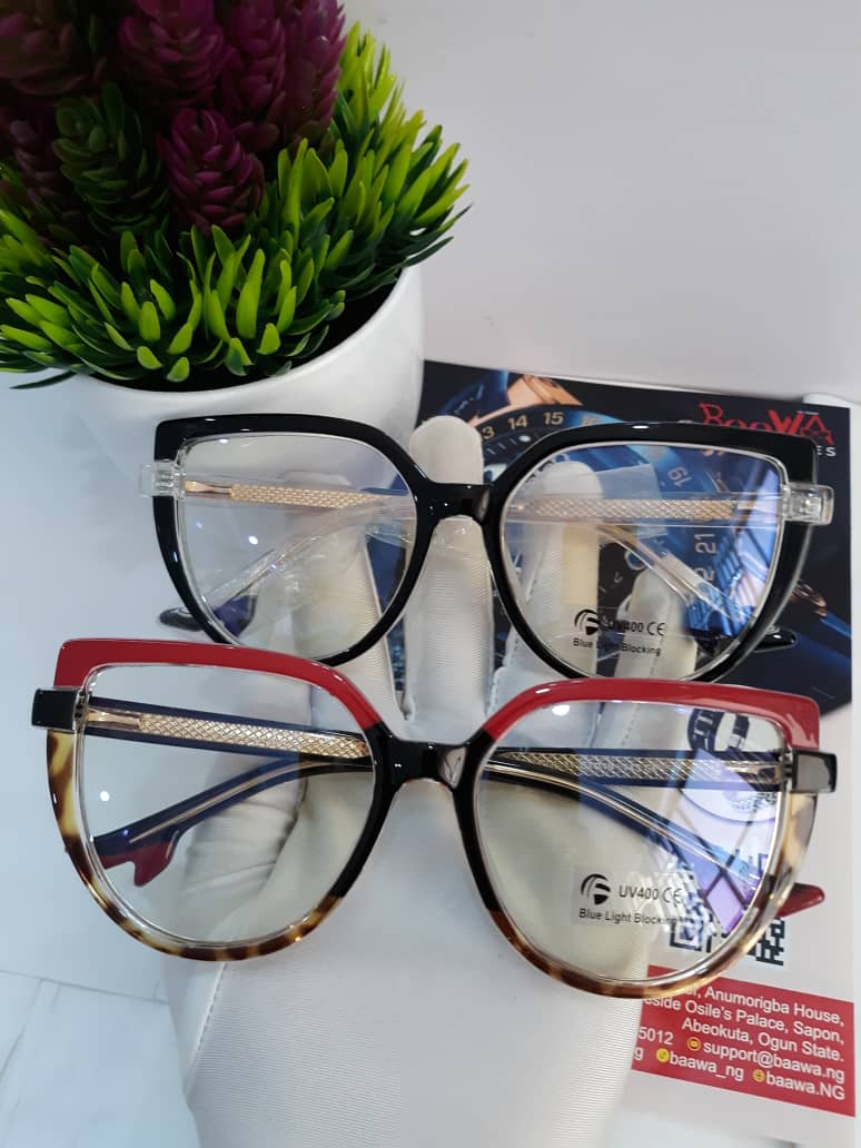 Designer Cat-Eye Blue Light Blocking UV400 Glasses