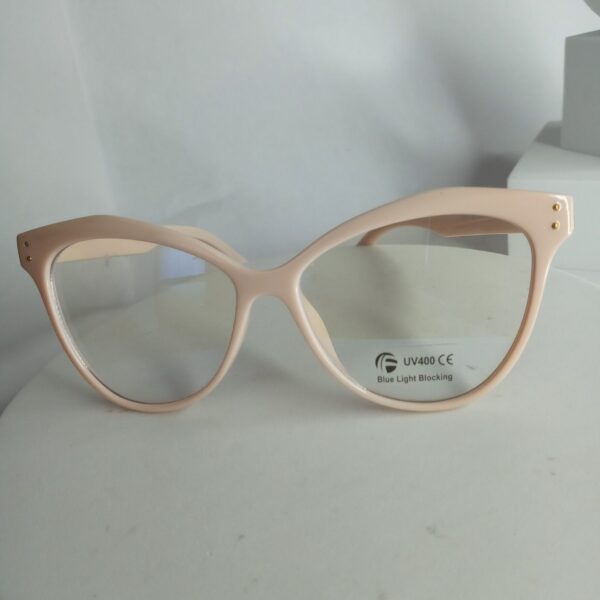 Designer Pink Cat Eye UV400 Blue Light Blocking Glasses AS331