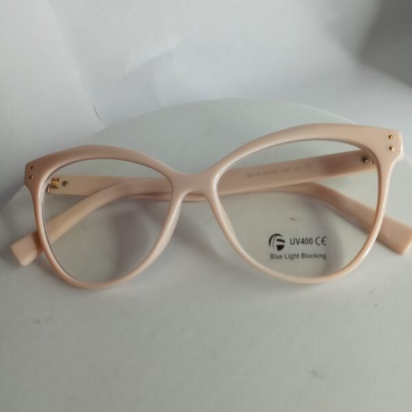 Designer Pink Cat Eye UV400 Blue Light Blocking Glasses AS331