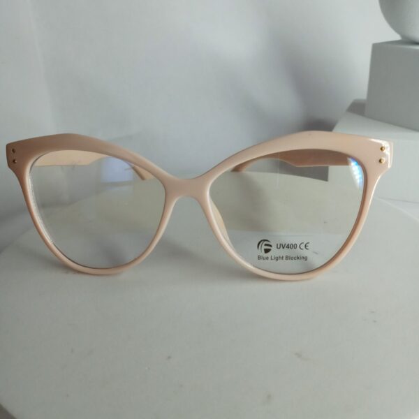 Designer Pink Cat Eye UV400 Blue Light Blocking Glasses AS331