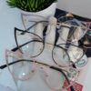 Designer Pink Cat Eye Thin Frame Optical Glasses