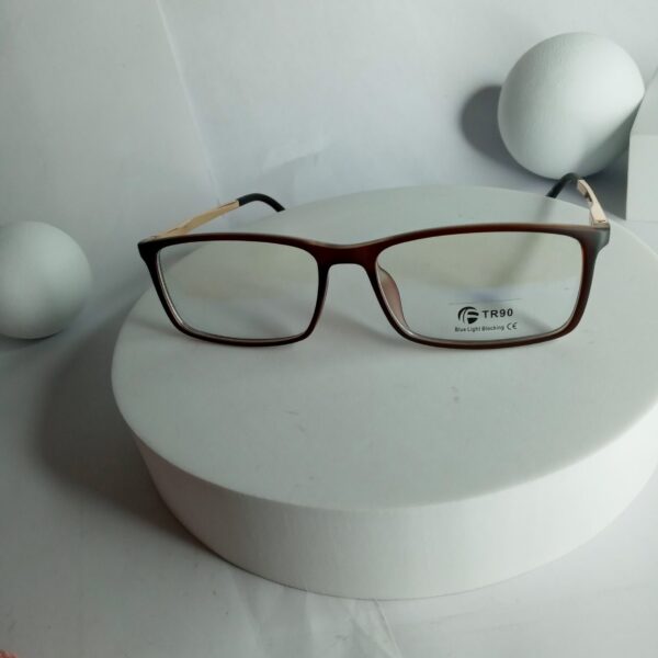 Designer TR90 Blue Light Blocking Rectangle Glasses - Model 95860