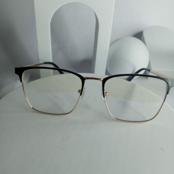 Designer Cat-Eye Metal Glasses - White  Gold Frame