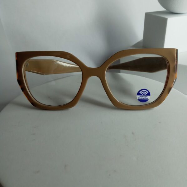 Designer Women's Cat-Eye Blue Light Blocking Glasses - Brown Tortoise