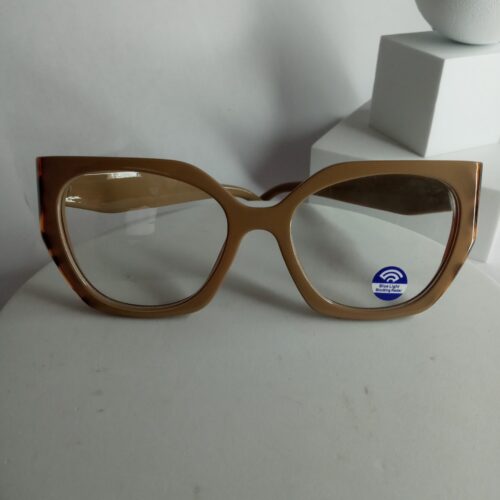 Designer Women's Cat-Eye Blue Light Blocking Glasses - Brown Tortoise