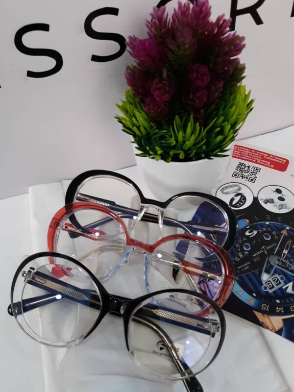 Designer Oversized Rounded Blue Light Blocking Glasses TR90 AS 363