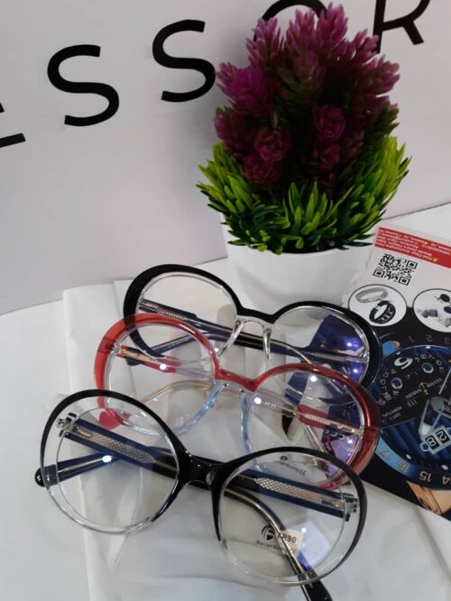 Designer Oversized Rounded Blue Light Blocking Glasses TR90 AS 363