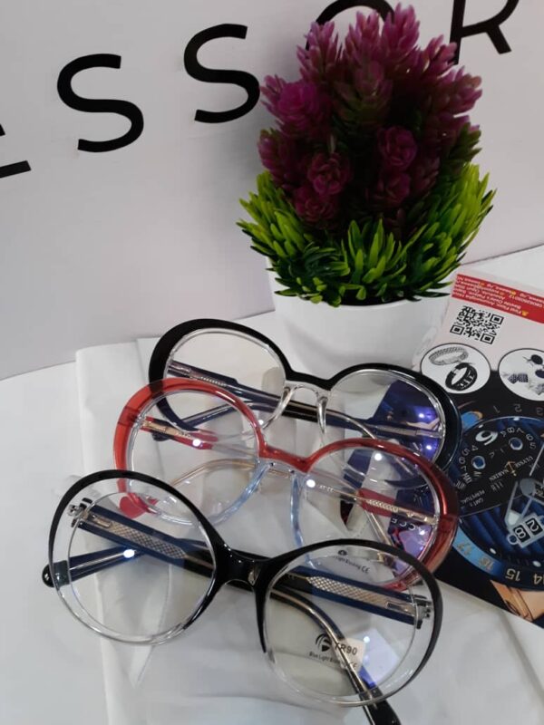 Designer Oversized Rounded Blue Light Blocking Glasses TR90 AS 363