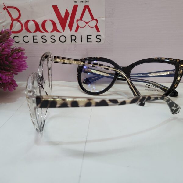 Designer Studded Cat-Eye TR90 Blue Light Blocking Glasses